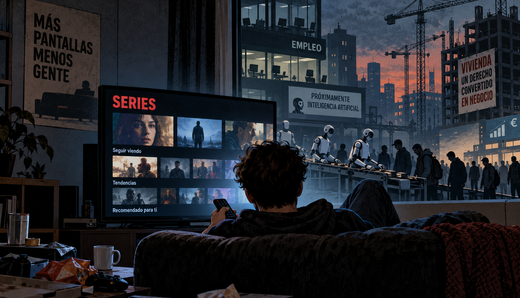 Solos mirando series
