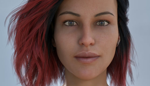 Imagen renderizada en 3D de una mujer joven. Aitor Serra Martín/Shutterstock