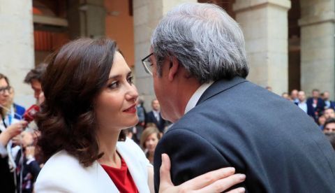 Isabel Díaz Ayuso y Ángel Gabilondo en una imagen de archivo.