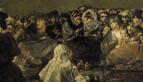 Parte de ‘El Aquelarre’, de Francisco de Goya. Wikimedia Commons