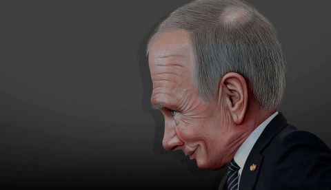 Vladimir Putin - Caricature - DonkeyHotey vía flickr.