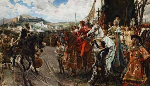 La Rendición de Granada (Francisco Pradilla, 1882). Wikimedia Commons / Senado de España