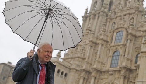El Premio Nobel de Química 2015, Tomás Lindahl, en Santiago de Compostela. EFE/Lavandeira jr