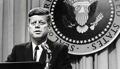 El presidente de EE.UU., John F. Kennedy.