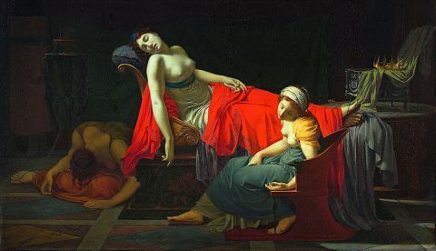 La muerte de Cleopatra (1796-1797), de Jean-Baptiste Regnault. / Wikipedia.