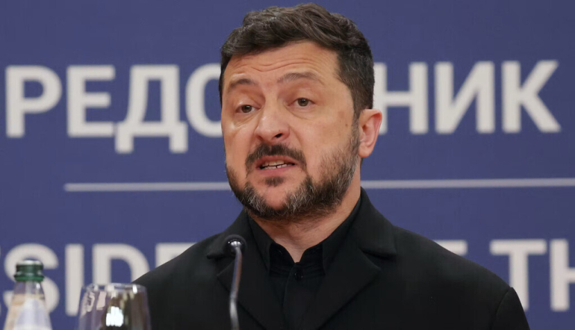 El presidente ucraniano, Volodymyr Zelensky, fue elegido en 2019 con una plataforma anticorrupción. EPA/Andrej Cukic