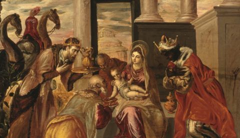 La Adoración de los Reyes Magos por El Greco, 1568. / Wikipedia