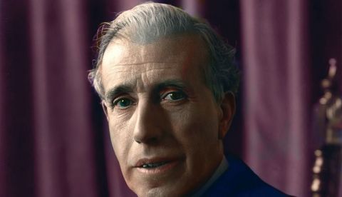 Retrato de Julián Besteiro Fernández. Foto Manuel Portillo / RABSF. E/Coloreada / https://twitter.com/latinapaterson/status/1315953276513333254/photo/1