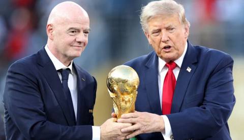 ¿Venderá Gianni Infantino la Copa del Mundo a la familia de Donald Trump? Dan Mullan/Getty Images vía AFP