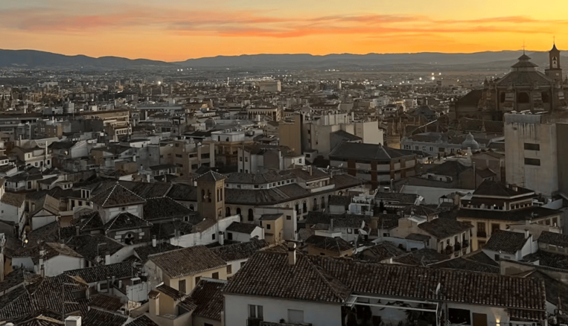 Vista del tejido urbano de Granada. Martina Lodos.