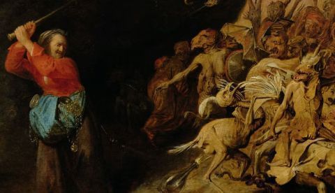 ‘Dulle Griet, o Margaret la loca, en una incursión antes de la entrada al infierno’, de David III. Ryckaert. KHM-Museumsverband