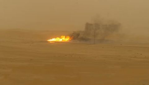 Yacimiento de gas natural en el desierto de Argelia. Shutterstock / Mohamed I Khalid