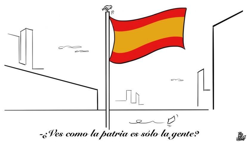“Virus y bandera”