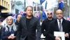 Brian Tamaki with Destiny Church members and supporters leading the anti-government march to parliament on August 23. Getty Images