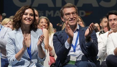 Isabel Díaz Ayuso y Alberto Núñez Feijóo en una foto del Partido Popular de Madrid vía flickr.