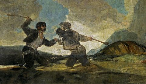 Francisco de Goya, óleo sobre revoco, trasladado a lienzo, 123 x 266 cm, Museo del Prado. / Wikipedia.