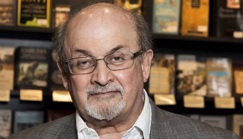 Author Salman Rushdie pictured in London in 2017. Grant Pollard/AP