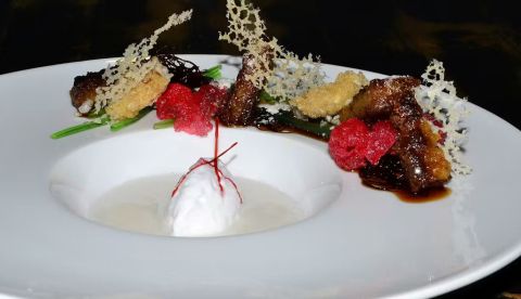 Plato premiado en el concurso internacional de Cocina Nota a Nota, 2014. Wikimedia Commons, CC BY