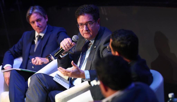 El ministro para la Transformación Digital y de la Función Pública, Óscar López, durante su intervención. / © lamoncloa.gob.es. Ministerio de la Presidencia.