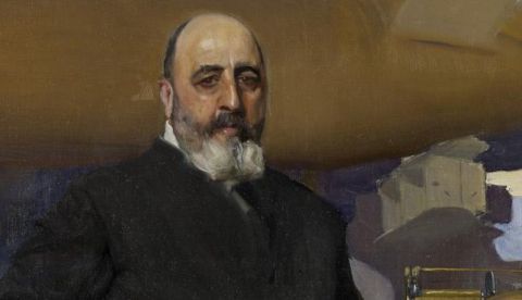 Torres Quevedo reatratado por Joaquín Sorolla en 1917. Hispanic Society of America.