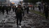 Clashes on the streets of Peru. Ernesto Benavides/AFP via Getty Images)