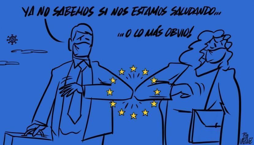 “Saludo europeo (comunicación no verbal)”