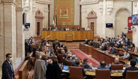Sesión plenaria del Parlamento de Andalucía del 7 de abril de 2022. Parlamento de Andalucía