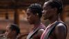 A publicity still from The Woman King, about the “amazons” of Dahomey. Image courtesy Ilze Kitshoff/Sony Pictures Entertainment/Tiff