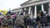 Members of the Oath Keepers stand in front of the U.S. Capitol on Jan. 6, 2021. AP Photo/Manuel Balce Ceneta