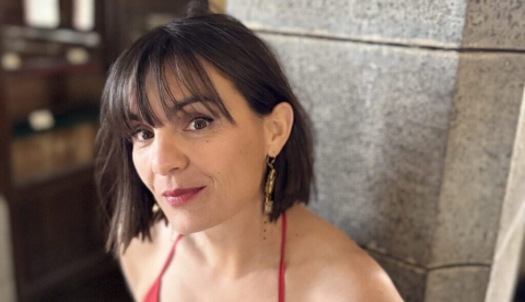 Anne Etchegoyen actúa en la Plaza de Toros de Pamplona