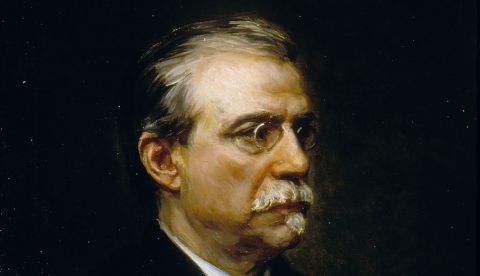 Antonio Cánovas del Castillo, por Ricardo de Madrazo (1896, óleo sobre tela, 63 × 54 cm, Senado) / Wikipedia