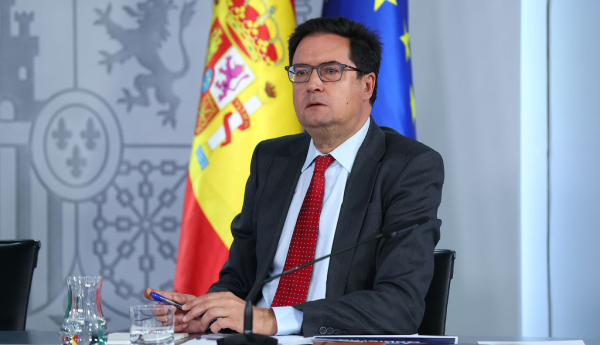 El ministro para la Transformación Digital y de la Función Públíca, Óscar López, durante la rueda de prensa posterior al Consejo de Ministros. | Pool Moncloa/Fernando Calvo. La Moncloa, Madrid - 5.5.2026