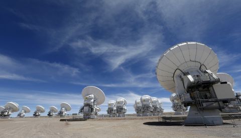 Vista del Atacama Large Milimeter Array (ALMA), observatorio astronómico en San Pedro de Atacama, Chile. EPA/Felipe Trueba/Archivo