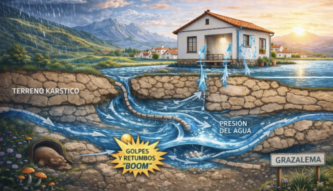 Cuando la montaña eructa: lluvias, caliza y explosiones subterráneas en Grazalema