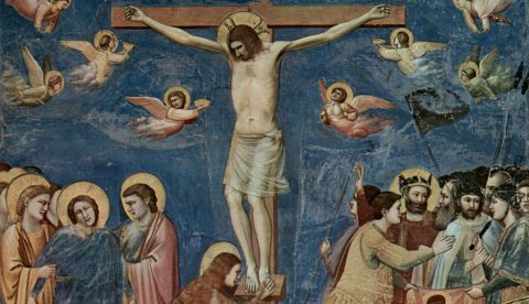 Giotto, Crucifixión, ca. 1310, pintura al fresco. Padua, Capilla Scrovegni. http://en.wikipedia.org/wiki/File:Giotto_Crucifixion .jpg