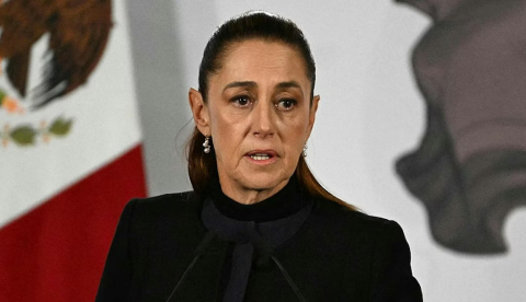 Comparecencia pública de Claudia Sheinbaum, presidenta de México, tras la operación que acabó con la muerte de El Mencho. RTVE