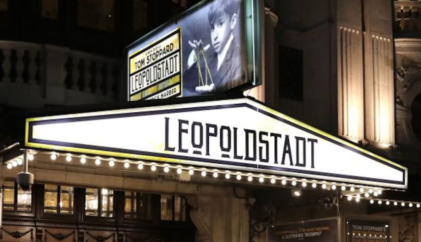 Theatergoers arrive for ‘Leopoldstadt,’ a play about several generations of a Jewish family in Vienna, at Wyndham’s Theatre in London in 2020. Isabel Infantes/AFP via Getty Images