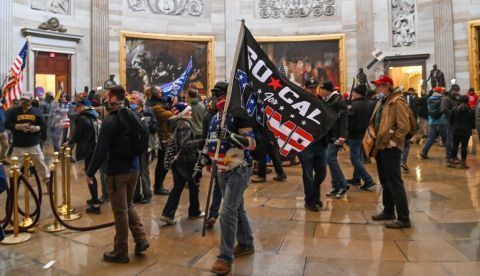 El Capitolio de los EE.UU. tomado por los trumpistas.