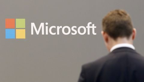 Vista del logo de Microsoft. EFE/Focke Strangmann/Archivo