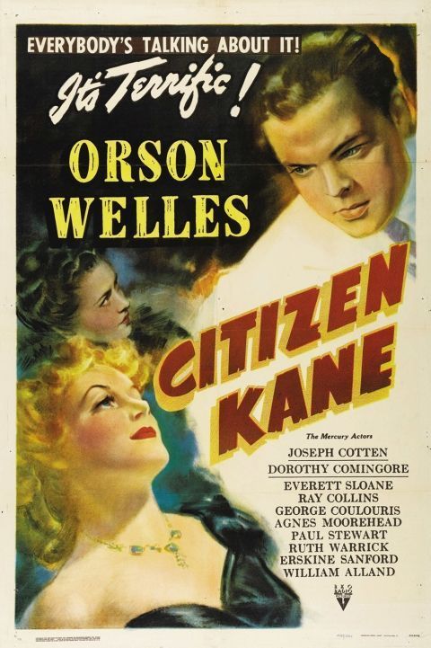 Cartel de la película (https://commons.wikimedia.org/wiki/File:Citizen_Kane_poster,_1941_(Style_B,_unrestored).jpg) /Wikimedia Commons