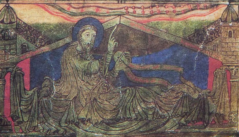 Santiago se aparece a Carlomagno, ‘Codex Calixtinus’. Xacopedia