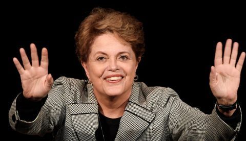 En la imagen un registro de la expresidente de Brasil, Dilma Rousseff.