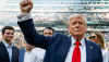 President Donald Trump appears at a FIFA Club World Cup 2025 match at New Jersey’s MetLife Stadium on July 13, 2025, with FIFA president Gianni Infantino standing to the right. Eva Marie Uzcategui/FIFA via Getty Images