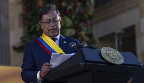 Gustavo Petro en su investidura como presidente de Colombia el 7 de agosto de 2022. USAID U.S. Agency for International Development / Flickr, CC BY-NC