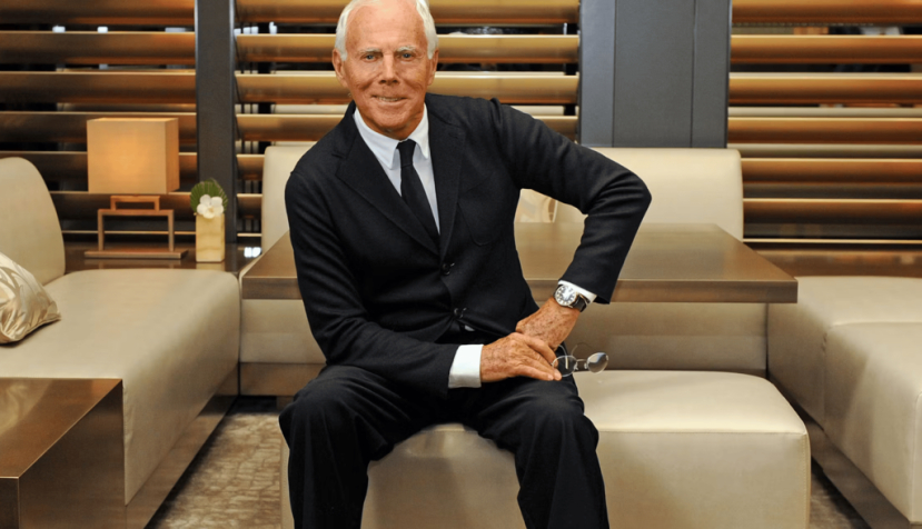 Giorgio Armani, en la Semana de la Moda de Milán, en 2015. Shutterstock