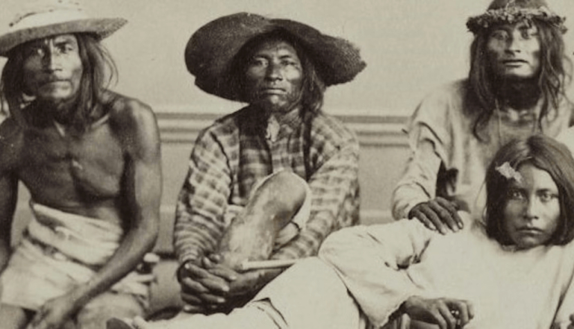 Indígenas de Seris Sonora (México) retratados por Alfredo Laurent en 1865. Archivo de la Soc. anthropologique de Paris, déposées au Muséum national d’Histoire naturelle. 155_07_0097