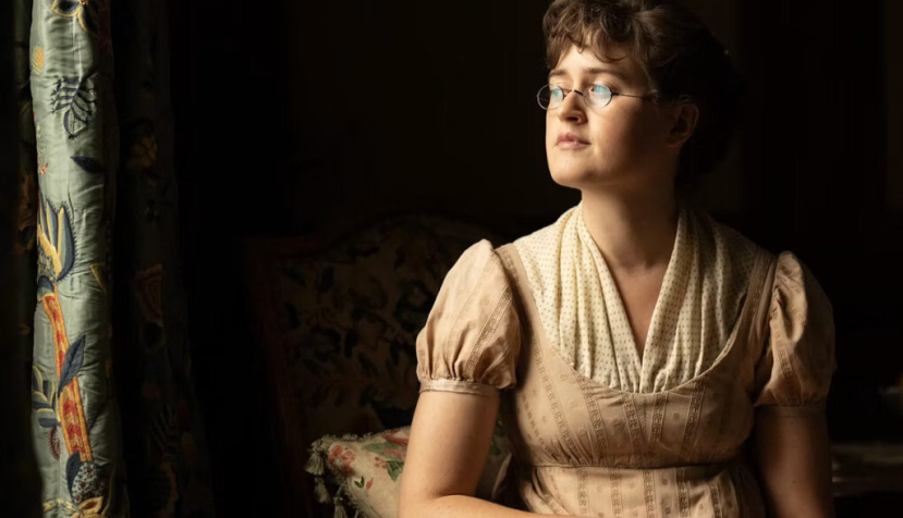 Imagen de Ella Bruccoleri como Mary Bennet en La otra hermana Bennet. Movistar