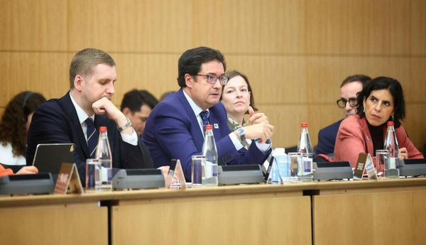 Intervención del ministro Óscar López ante la OCDE. / © lamoncloa.gob.es. Ministerio de la Presidencia.