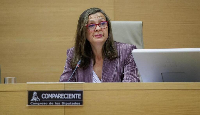 Carmen Martínez Perza, delegada del Gobierno contra la Violencia de Género, durante su intervención. (Pool Congreso)
