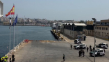 Efectivos de la Guardia Civil desplegados en el puerto de Ceuta el pasado 31 de julio de 2026. Colinmthompson/Shutterstock